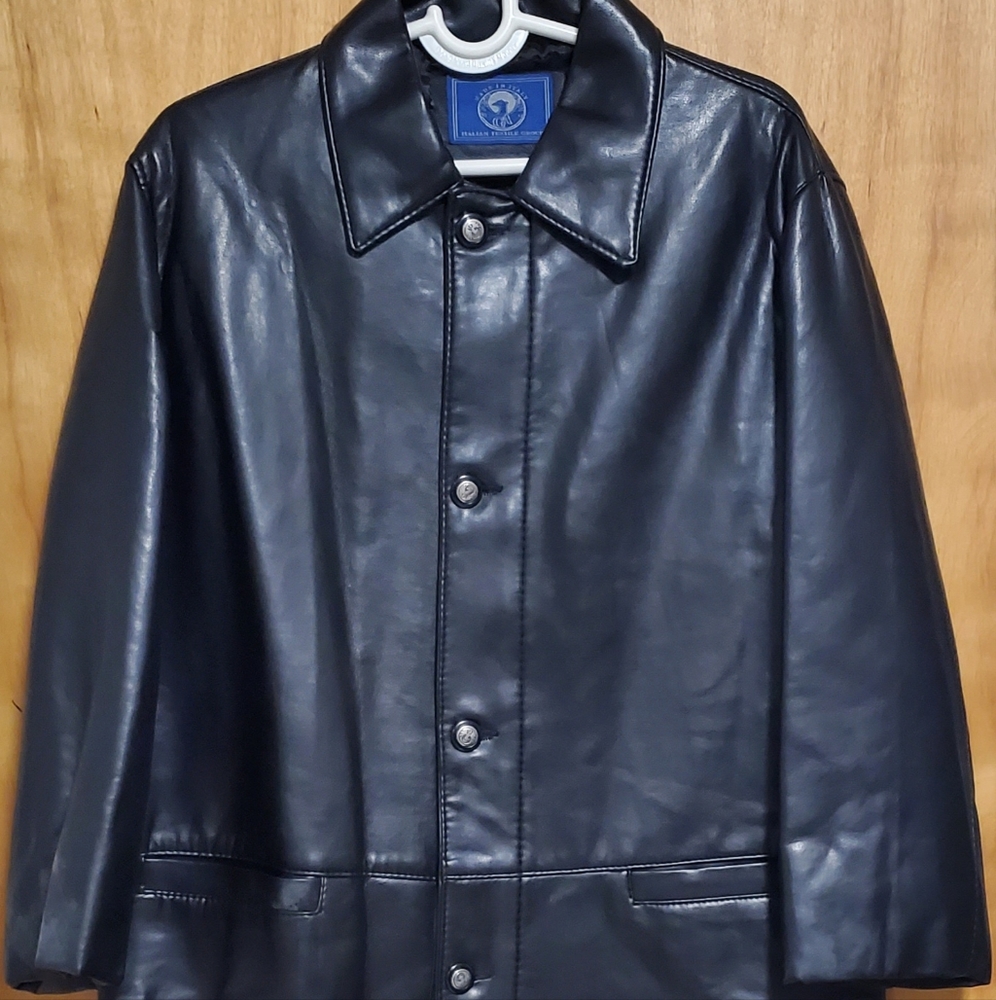 Italian Textile Leather Jacket - Picture 2 of 10